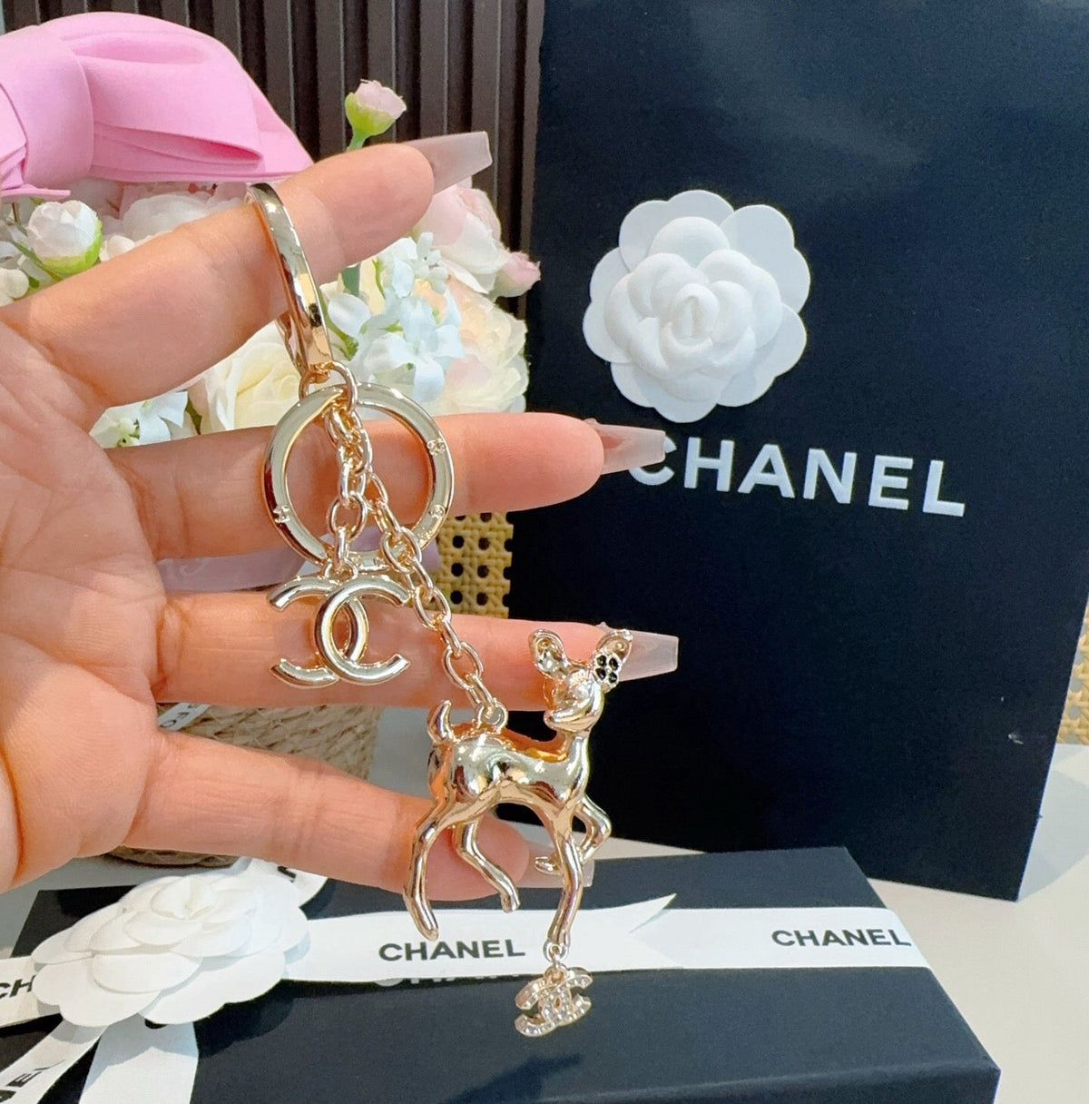 CHANEL Bag Charm Keychain