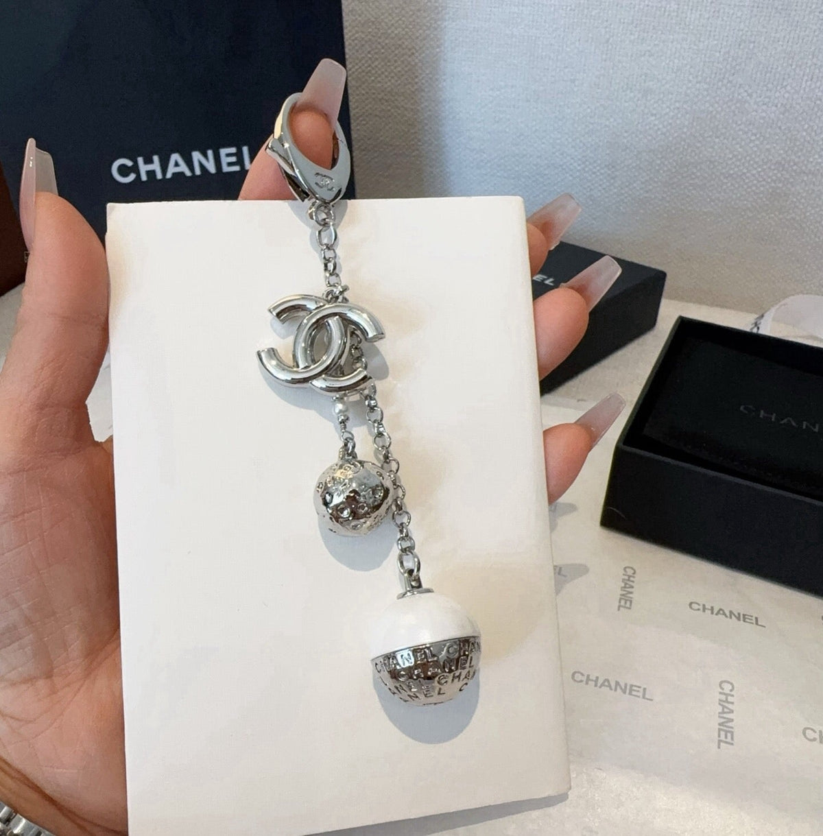 CHANEL Bag Charm Keychain