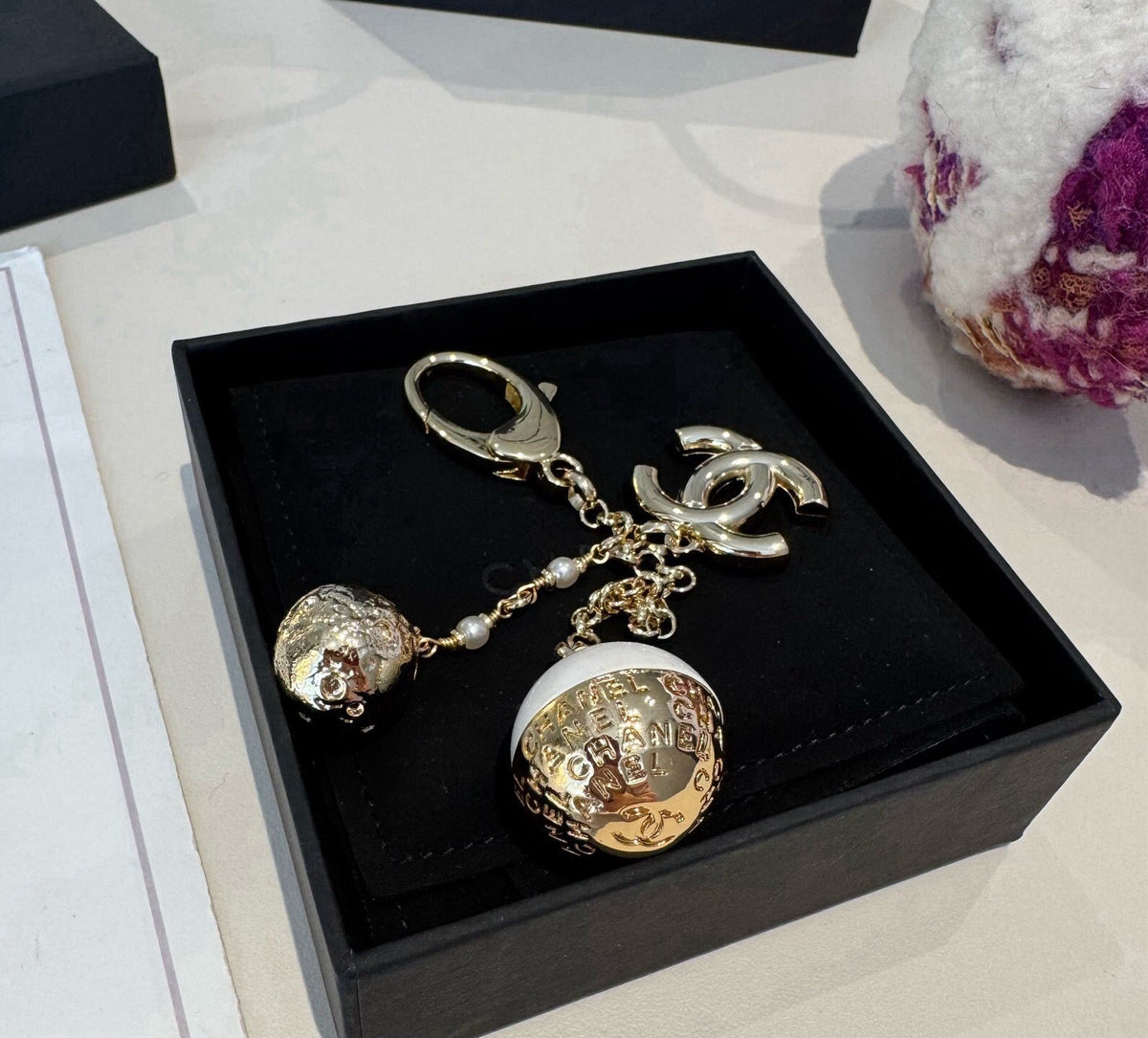 CHANEL Bag Charm Keychain