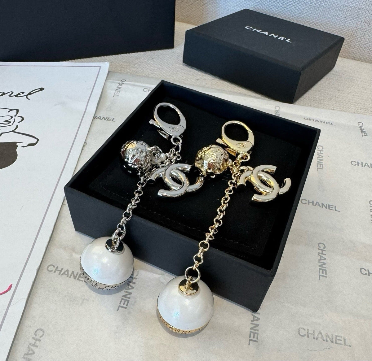 CHANEL Bag Charm Keychain