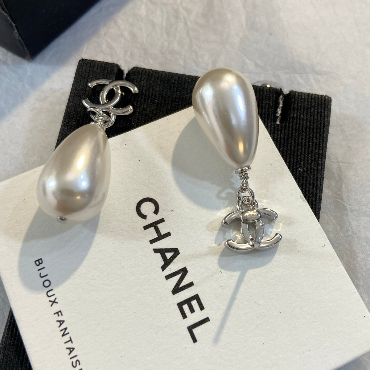 SWAROVSKI Pearl Crystal Double-C Earrings