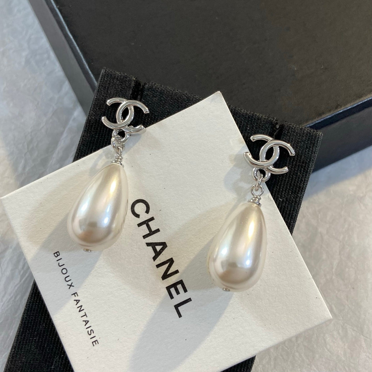 SWAROVSKI Pearl Crystal Double-C Earrings