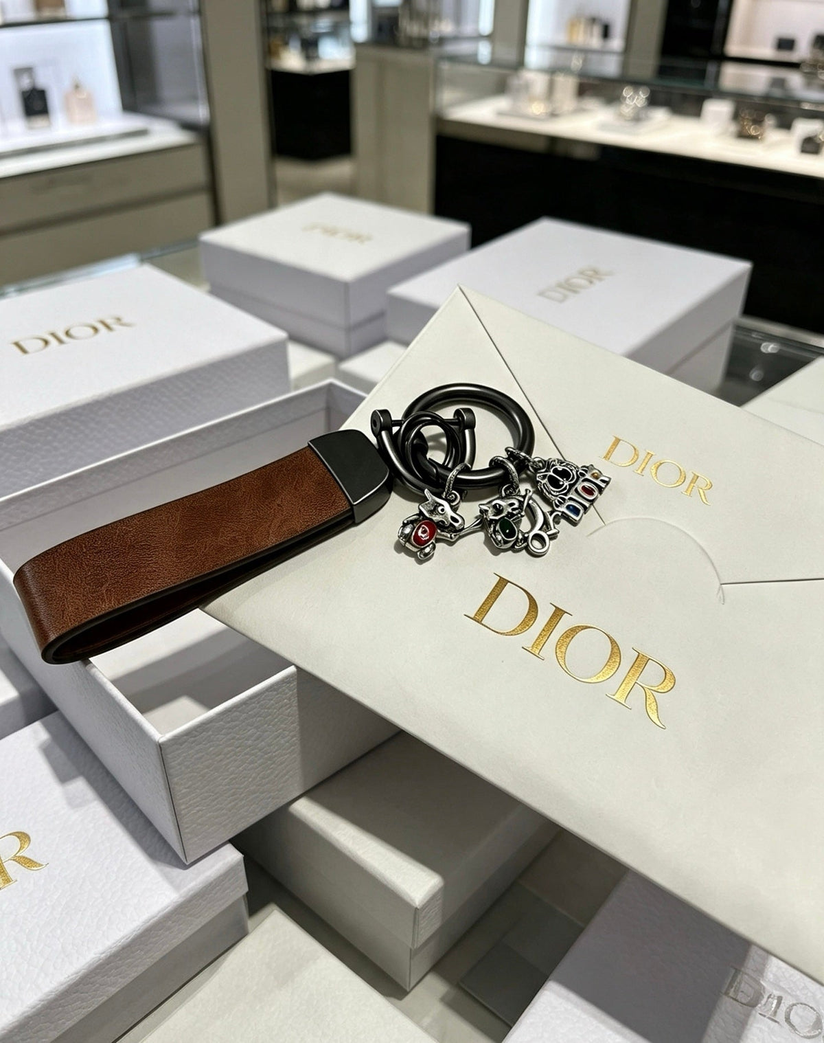 DIOR Bag Charm Keychain