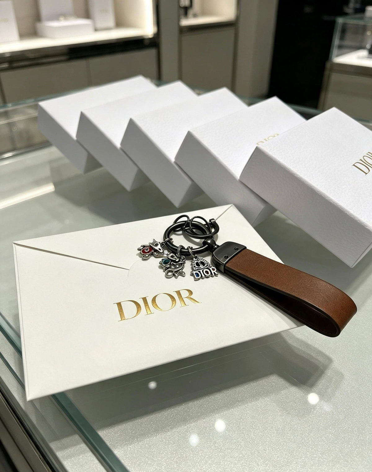 DIOR Bag Charm Keychain