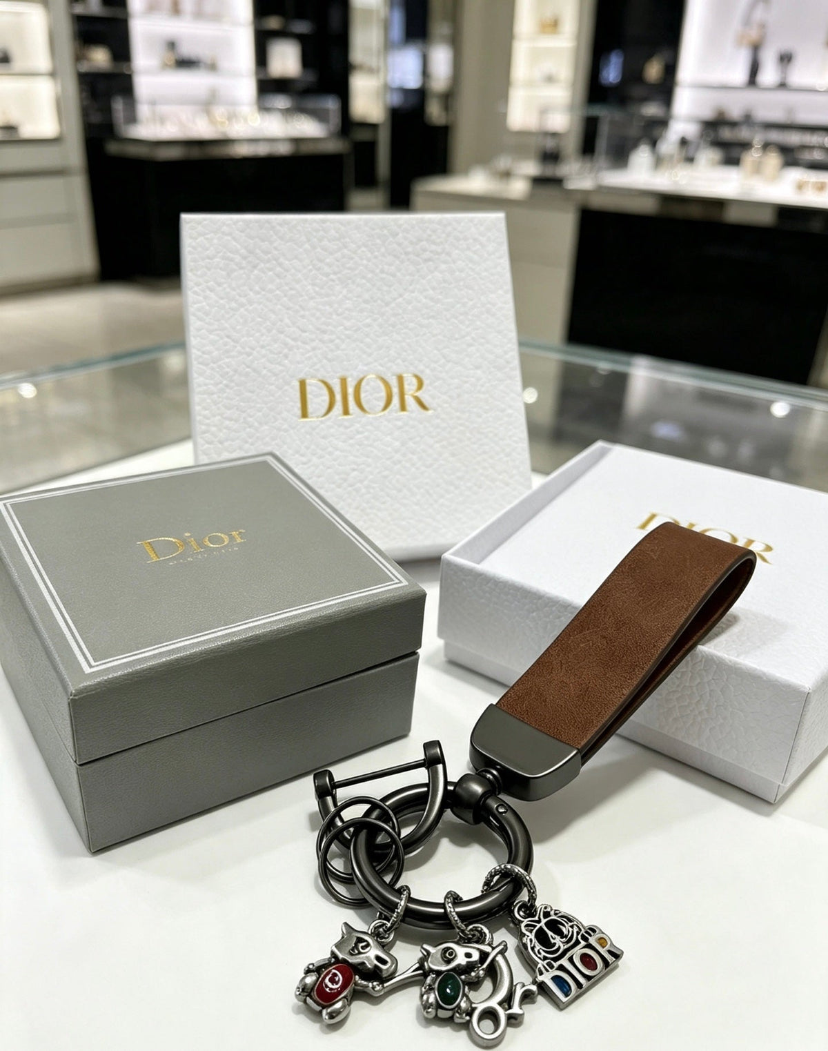 DIOR Bag Charm Keychain