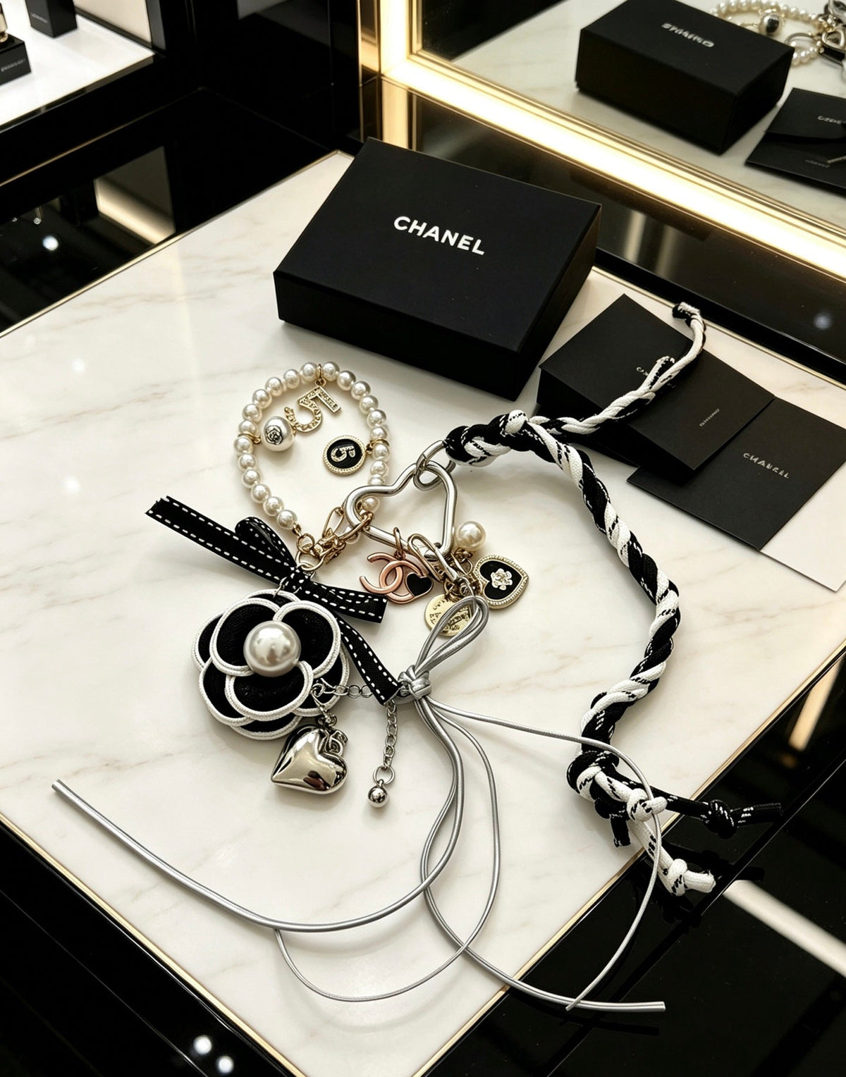 CHANEL Bag Charm Keychain
