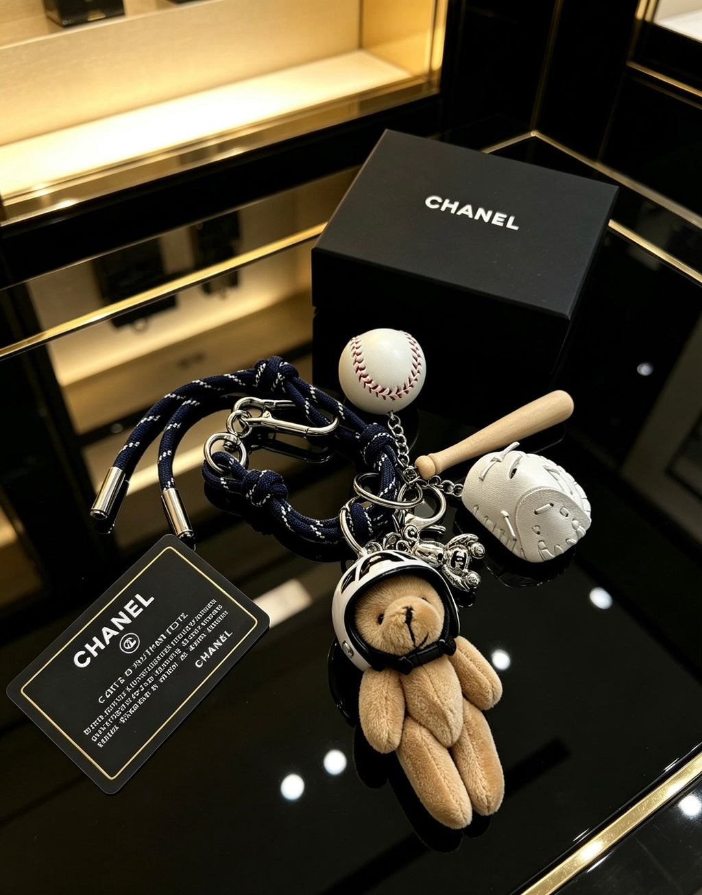 CHANEL Bag Charm Keychain