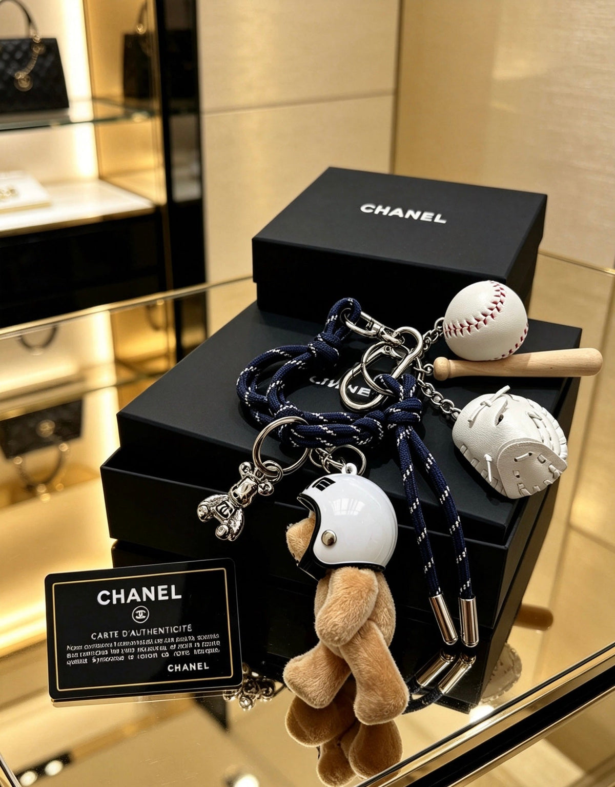 CHANEL Bag Charm Keychain