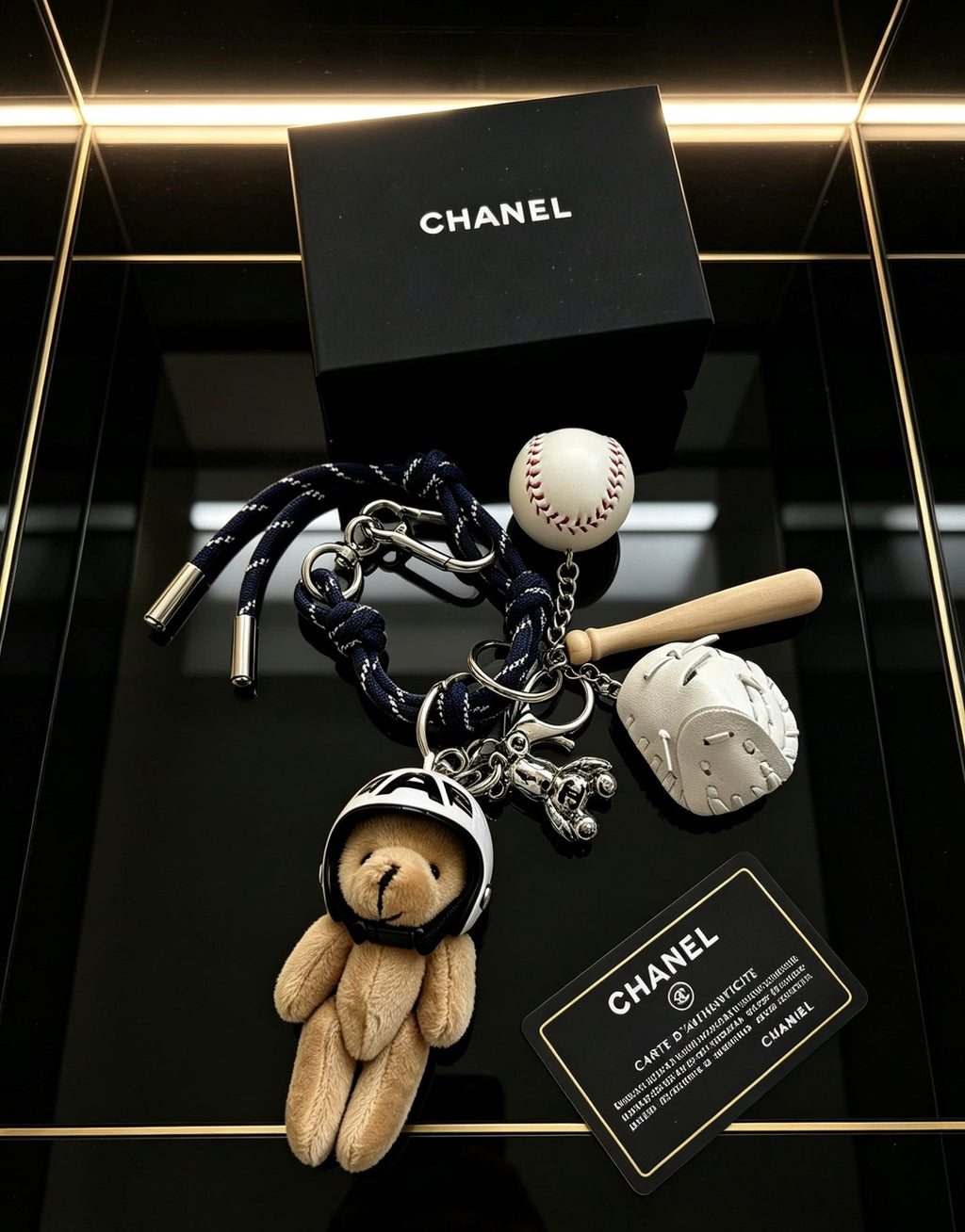 CHANEL Bag Charm Keychain
