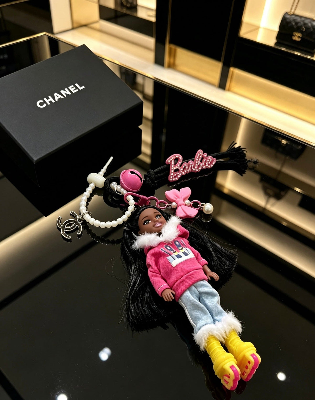 CHANEL Bag Charm Keychain