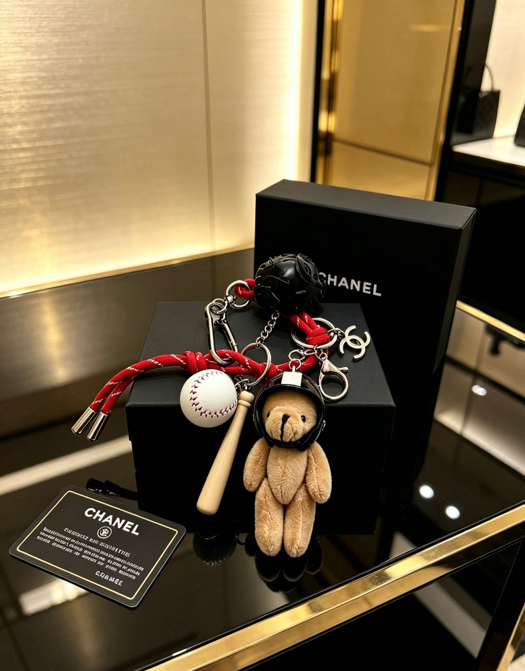 CHANEL Bag Charm Keychain