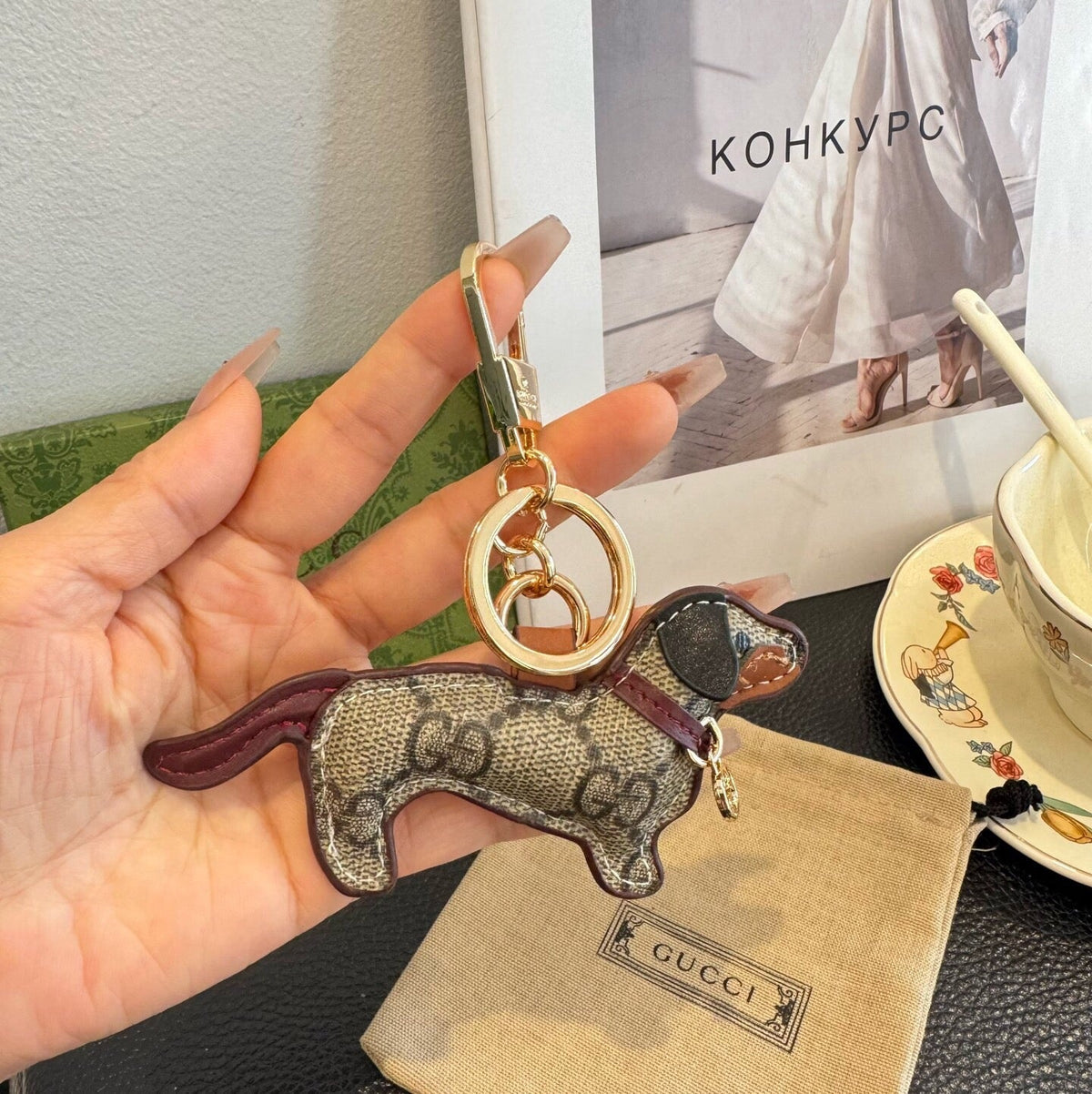 GUCCI Bag Charm Keychain