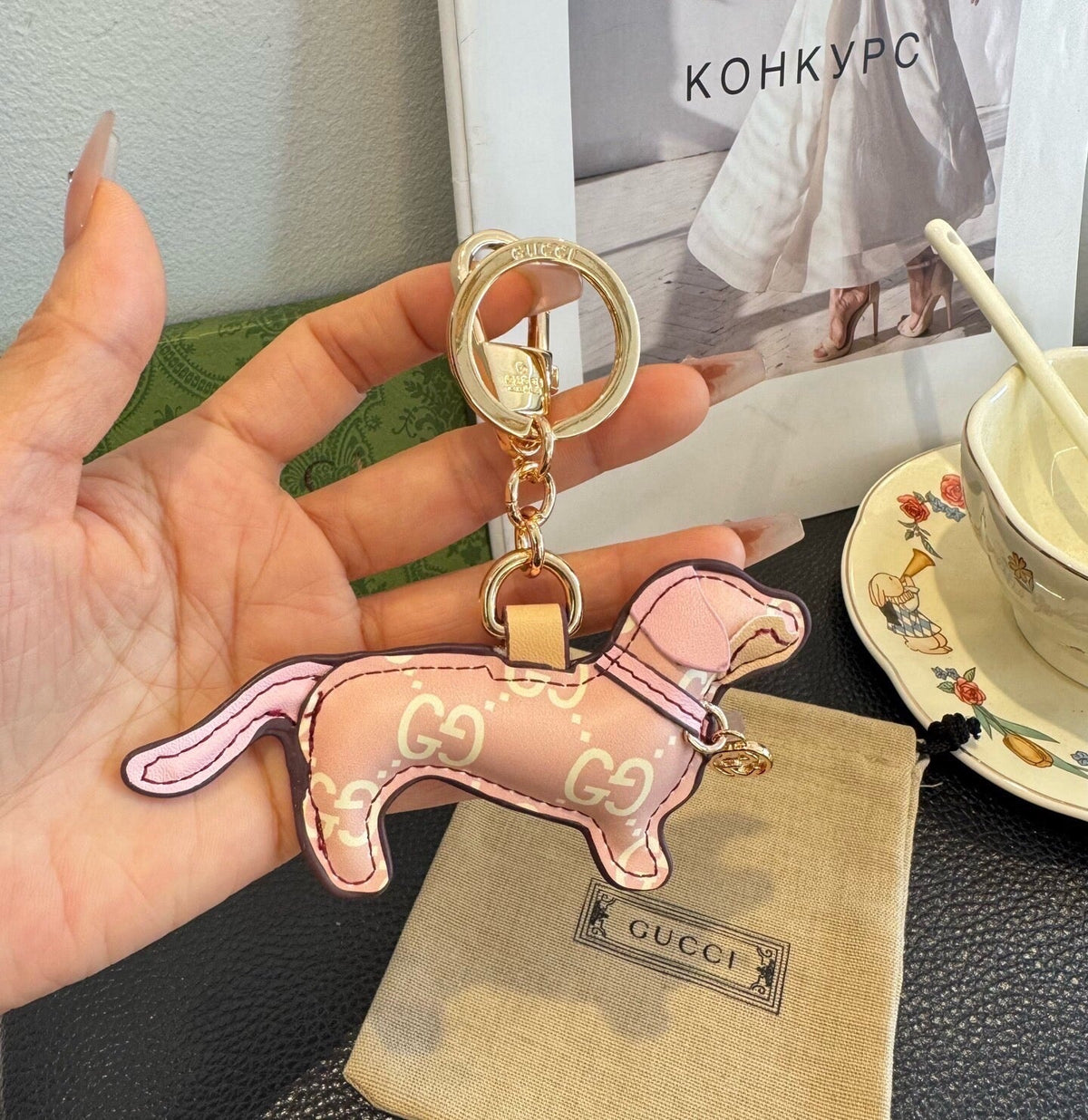 GUCCI Bag Charm Keychain
