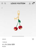 LOUIS VUITTON M02476 Metal Logo Bag Charm Keychain