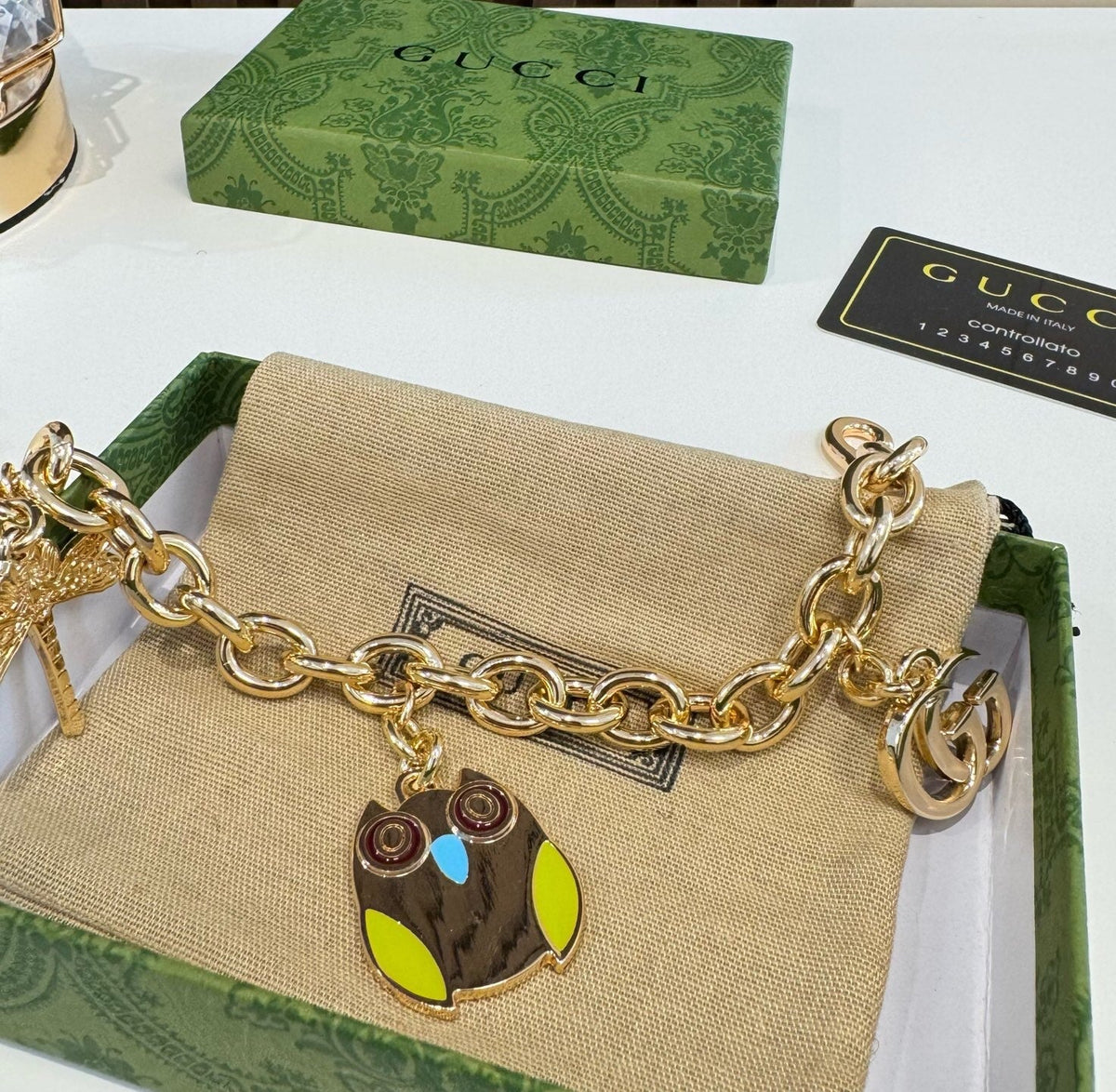 GUCCI Bag Charm Keychain