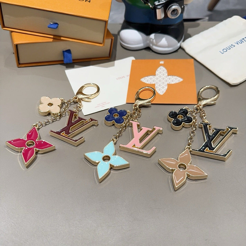 LOUIS VUITTON Canvas Bag Charm Keychain
