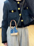 LOUIS VUITTON Denim Mini Bag Bag Charm