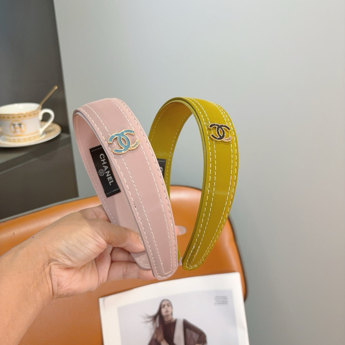 CHANEL Leather Headband