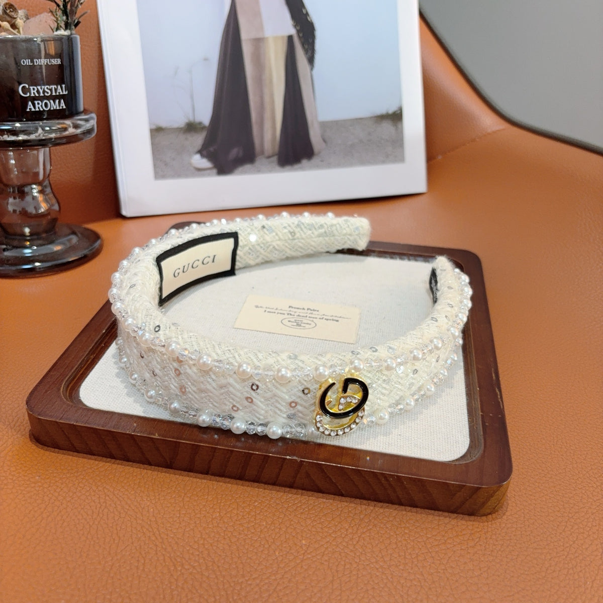 GUCCI Pearl Wide Headband