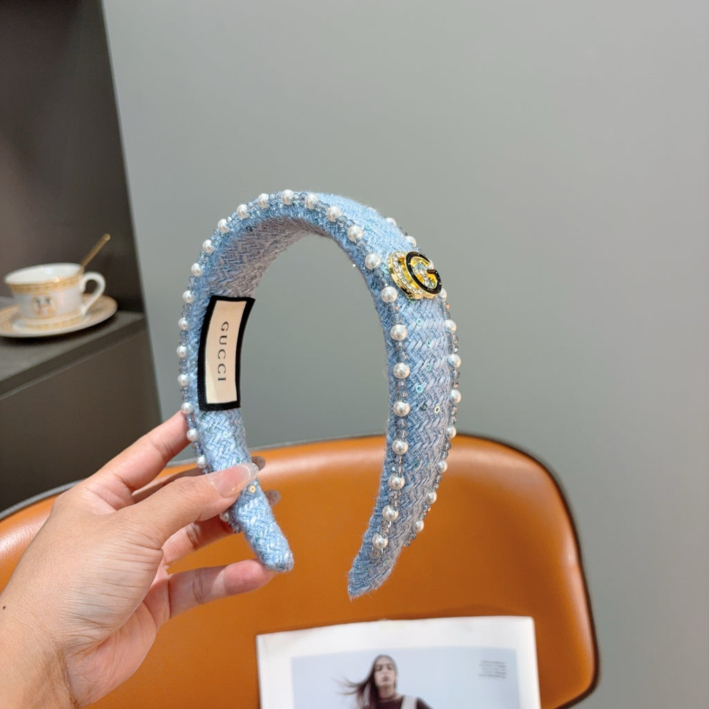 GUCCI Pearl Wide Headband