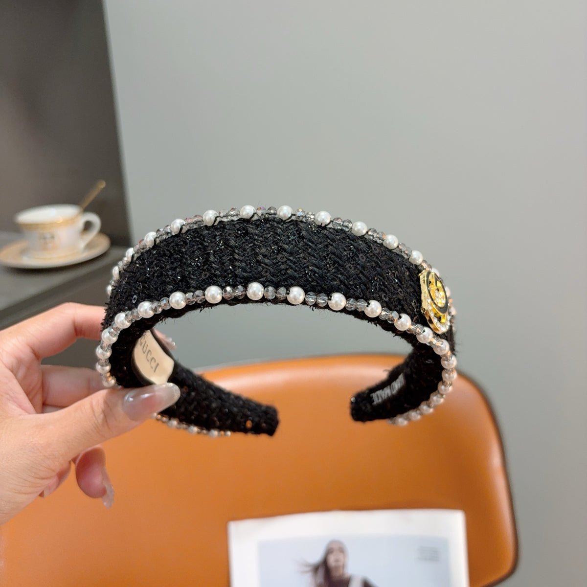 GUCCI Pearl Wide Headband