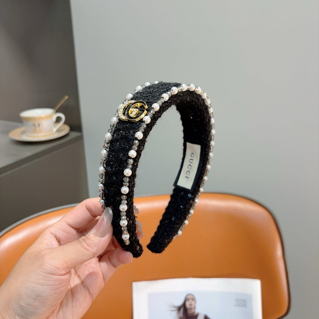 GUCCI Pearl Wide Vintage Headband