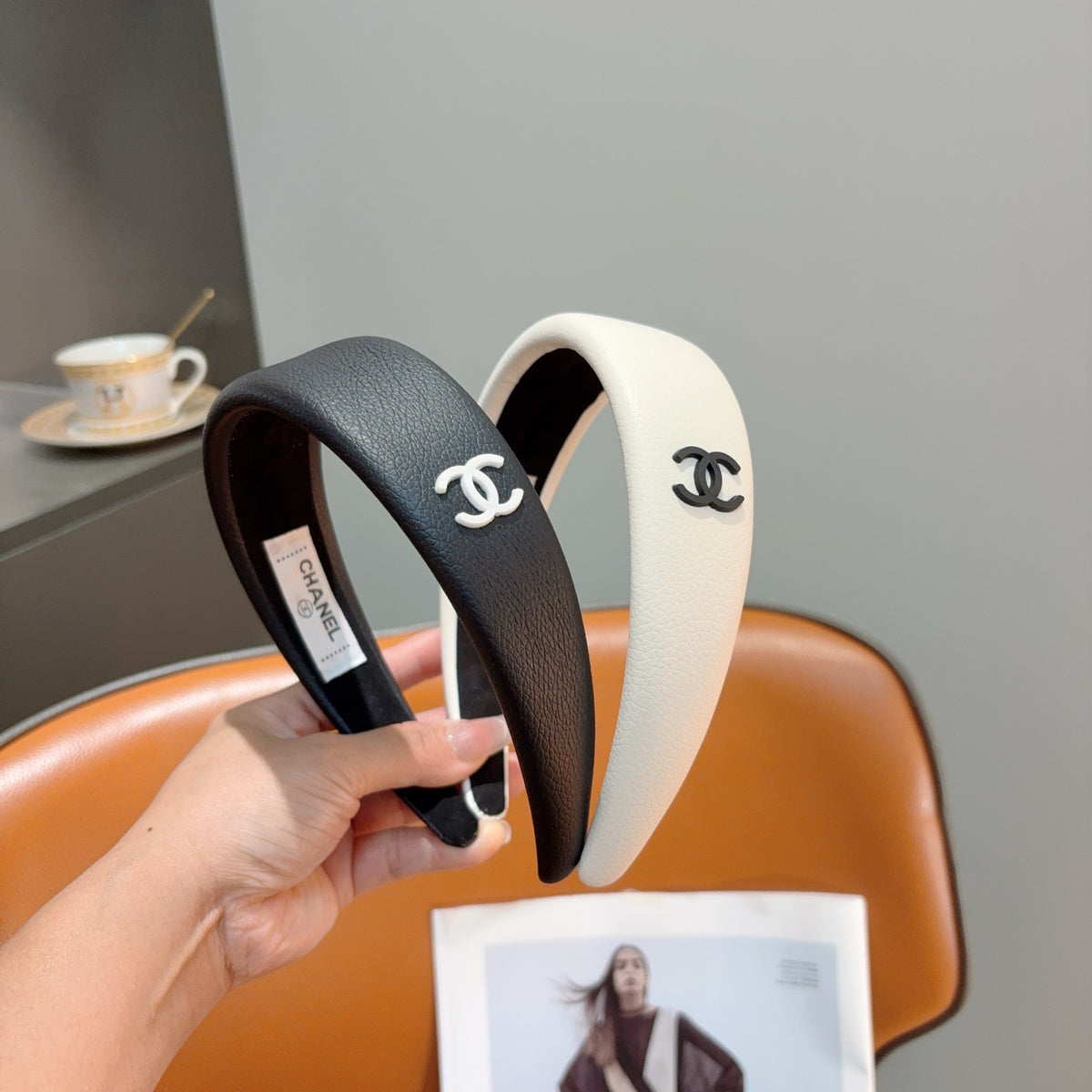 CHANEL Leather Headband