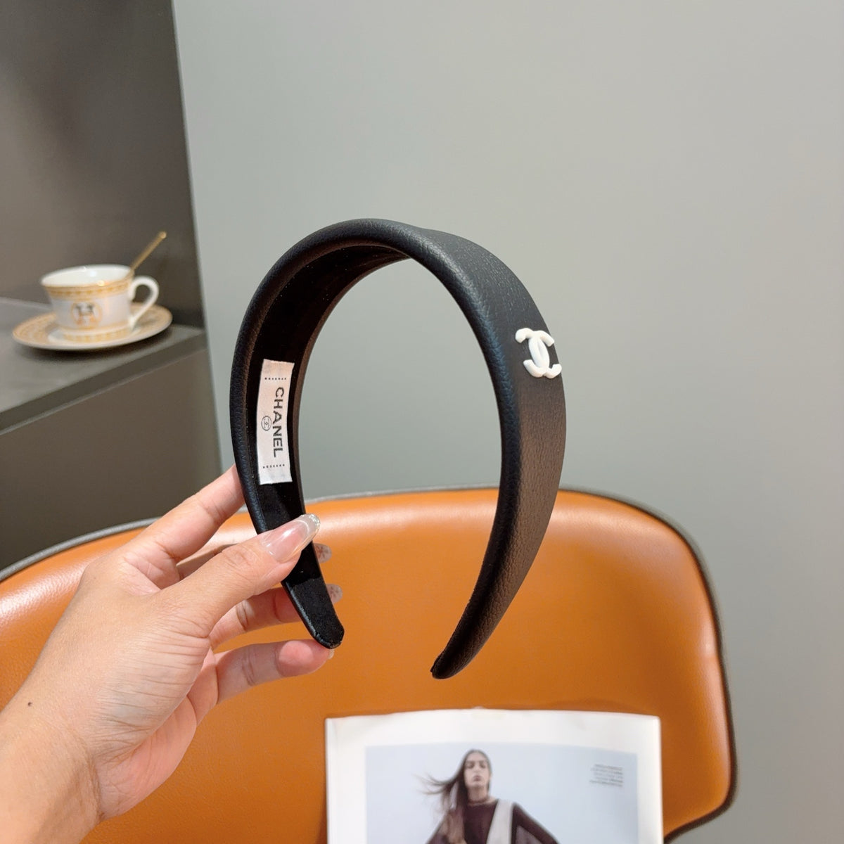 CHANEL Leather Headband