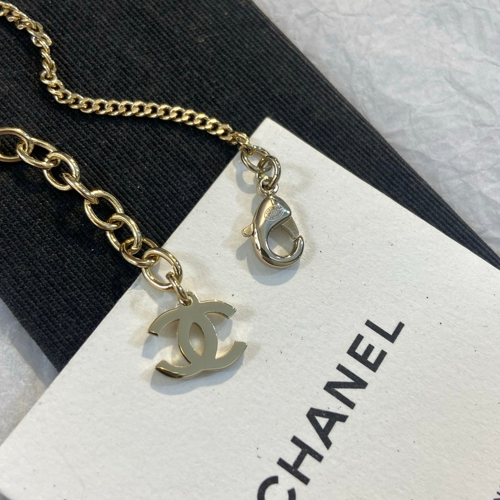 CHANEL Crystal Double-C Necklace