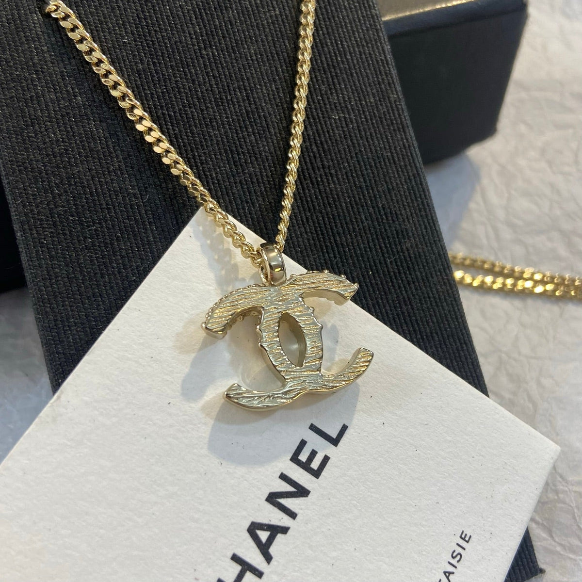 CHANEL Crystal Double-C Necklace