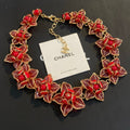 CHANEL Enamel Camellia Necklace