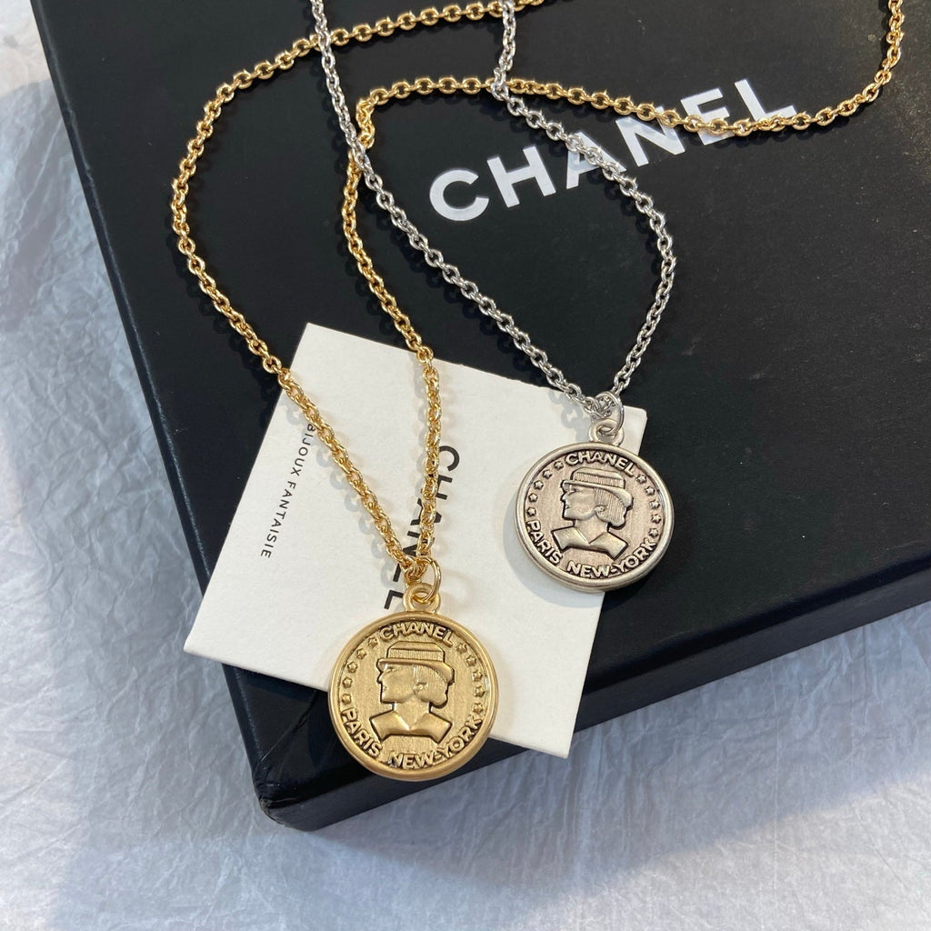CHANEL Vintage Coin Necklace