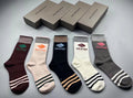 Balenciaga Cotton Knee-High Socks – 5-Pair Set #001