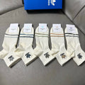 Adidas Cotton Crew Socks – 5-Pair Set #001