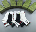Gucci Comfort Crew Socks – 5-Pair Set #005