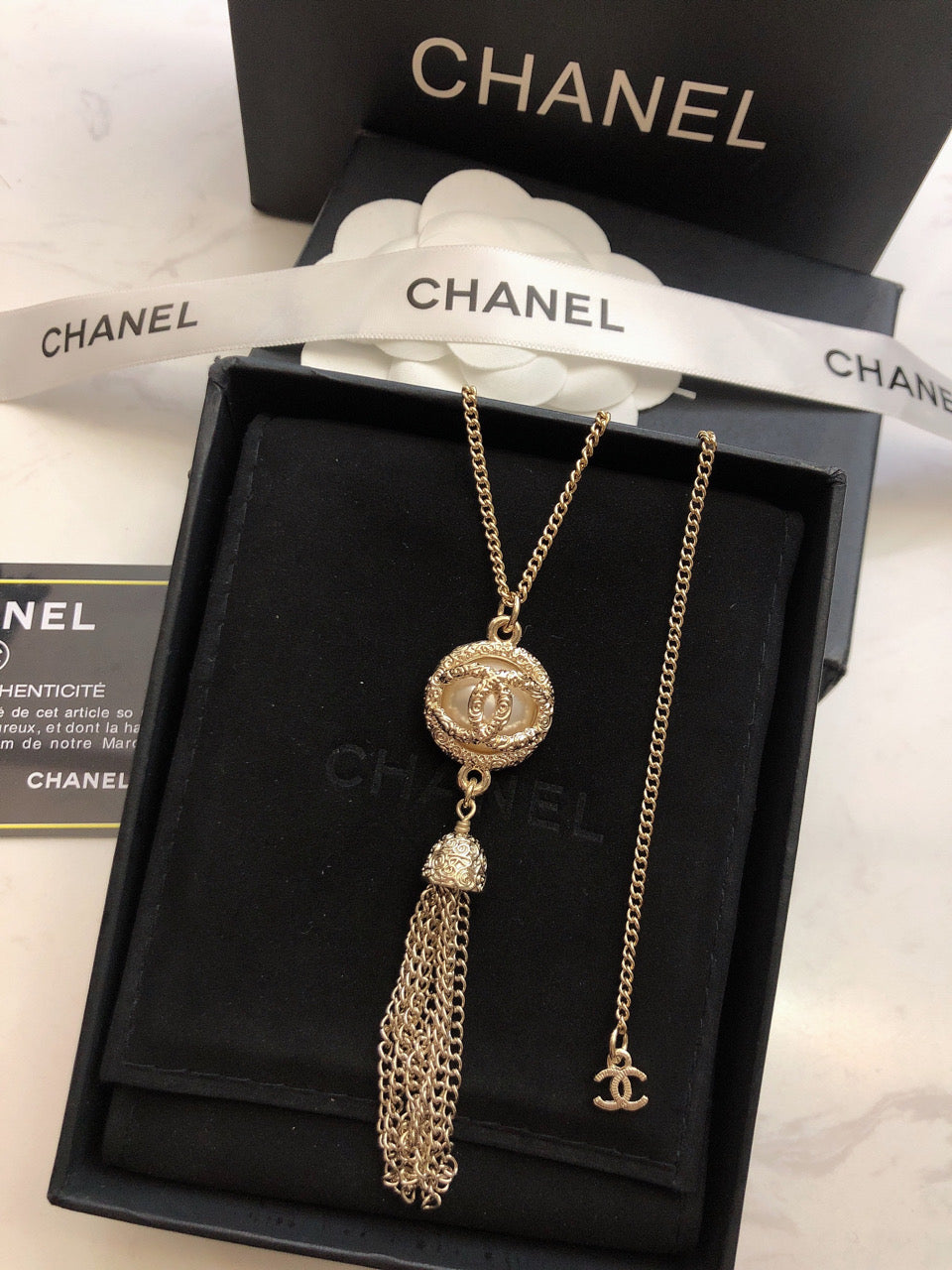 CHANEL Tassel Necklace