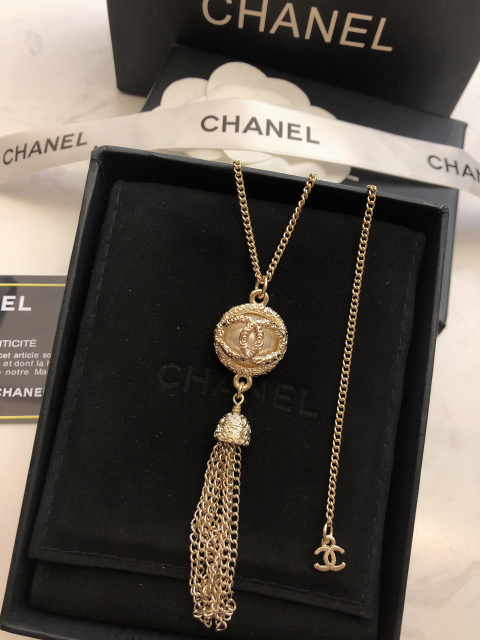 CHANEL Tassel Necklace