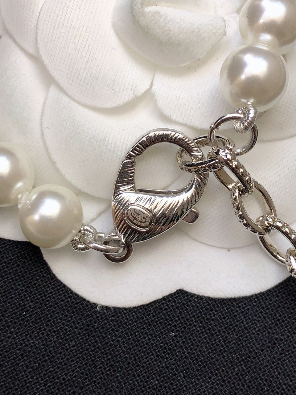 CHANEL Crystal Long Necklace