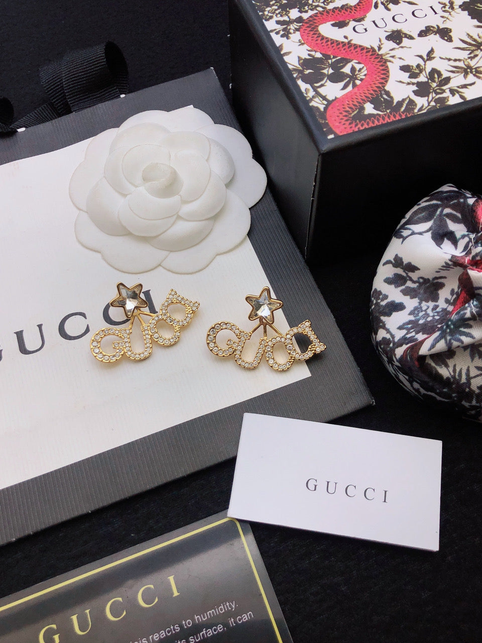 GUCCI Crystal Earrings