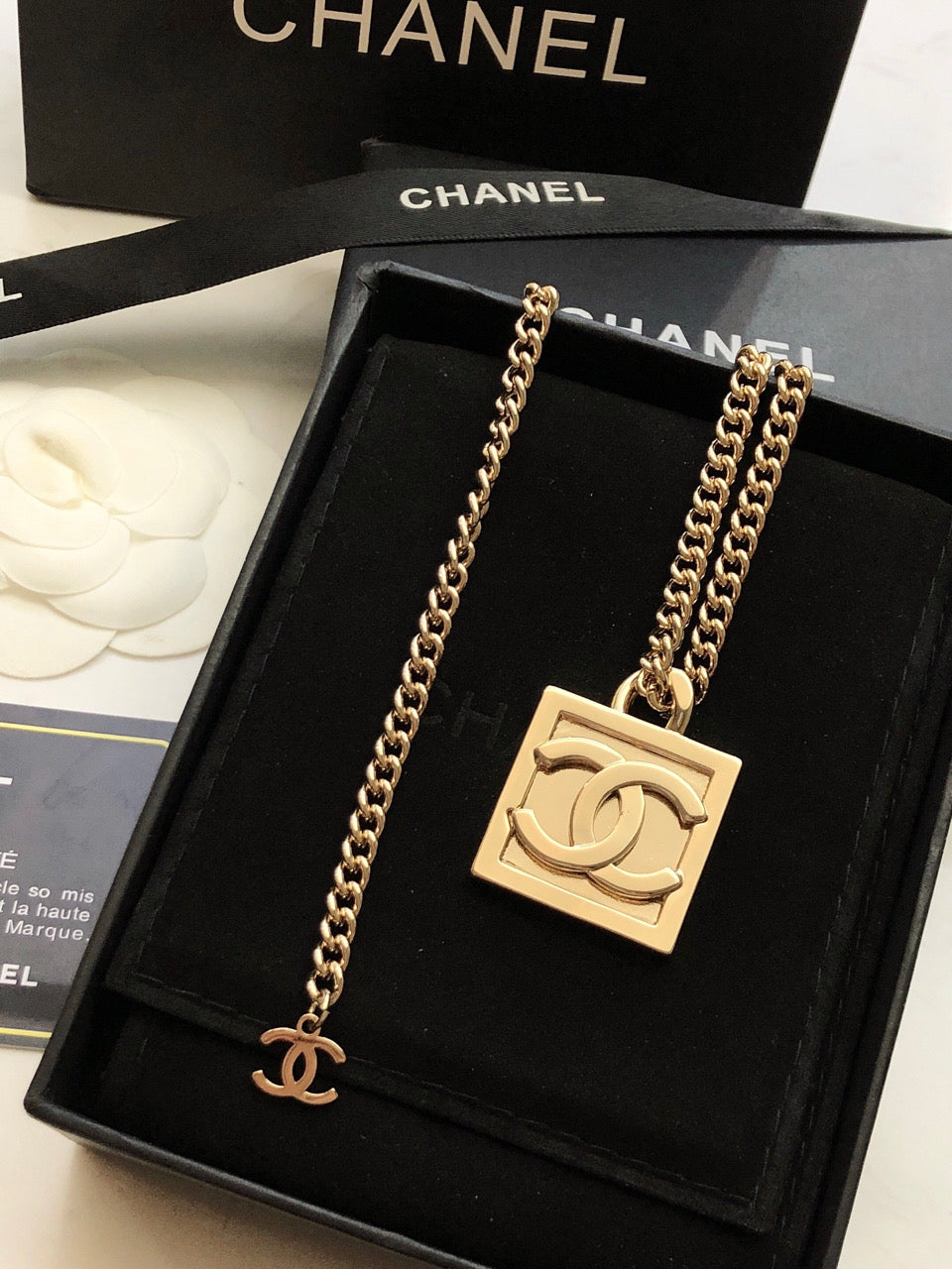 CHANEL Double-C Choker Necklace