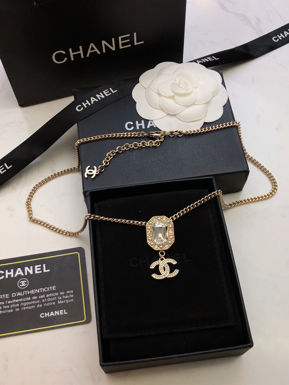 CHANEL Double-C Choker Necklace