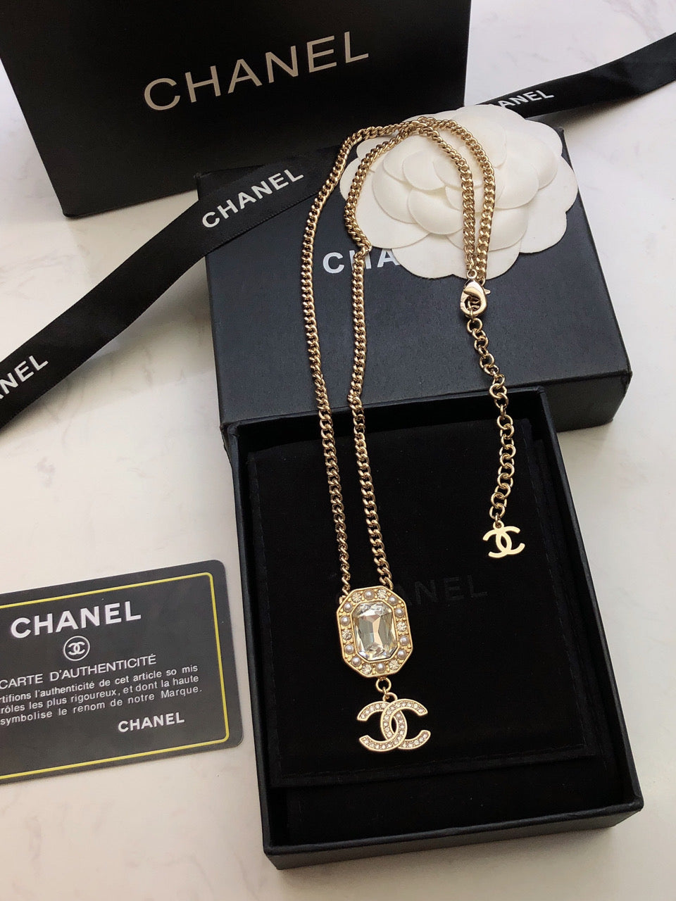 CHANEL Double-C Choker Necklace
