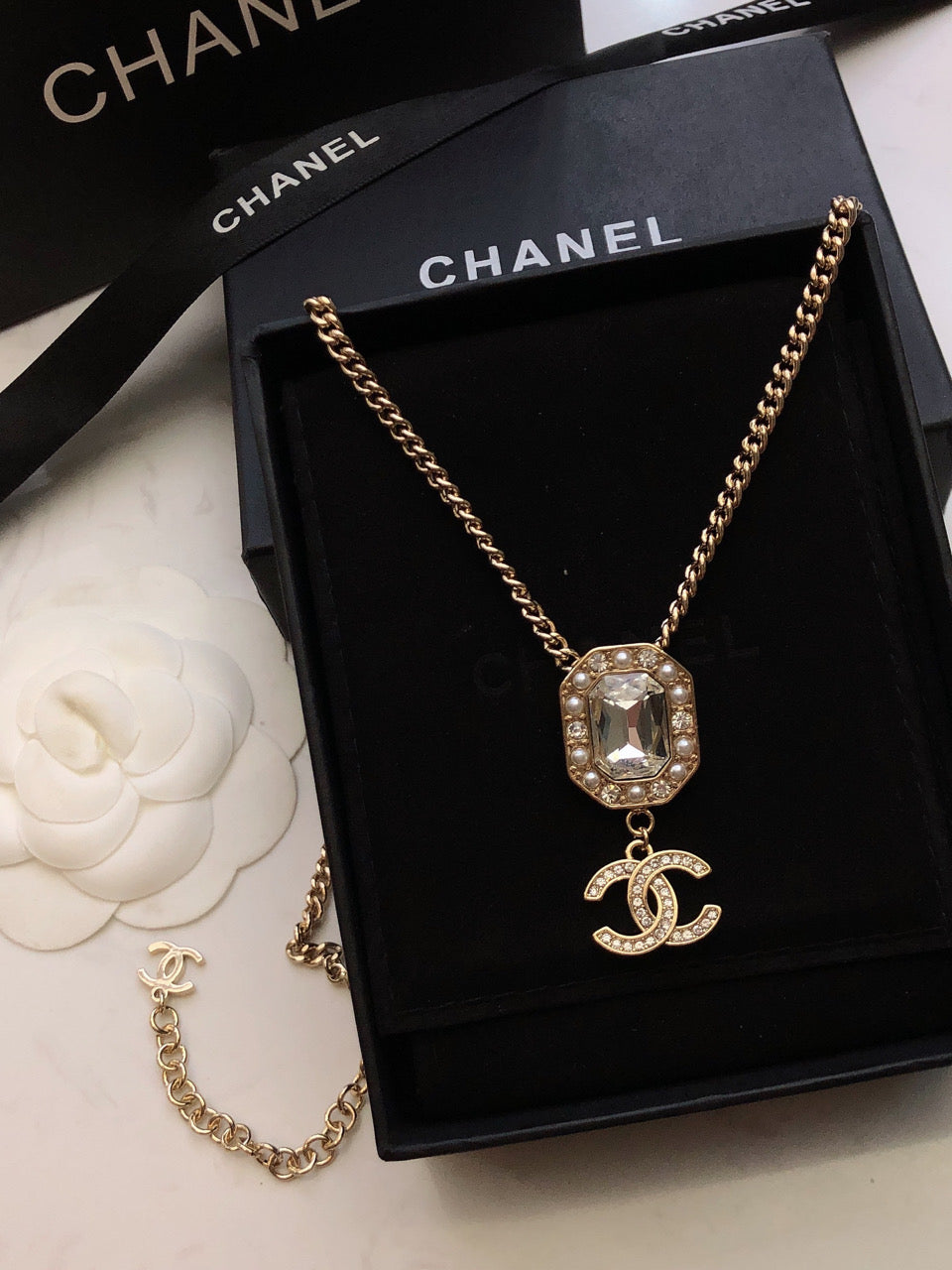 CHANEL Double-C Choker Necklace