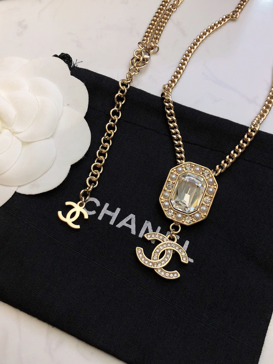 CHANEL Double-C Choker Necklace