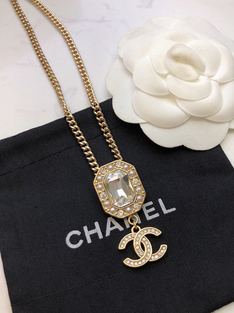CHANEL Double-C Choker Necklace
