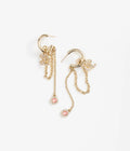 CHANEL Crystal Double-C Tassel Pendant Necklace