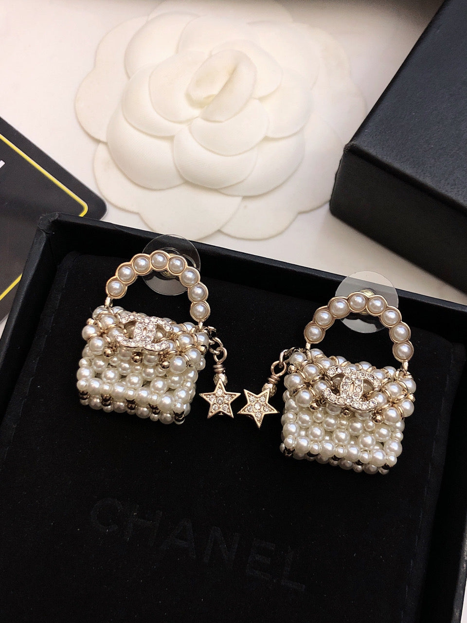 CHANEL P105 Pearl Earrings