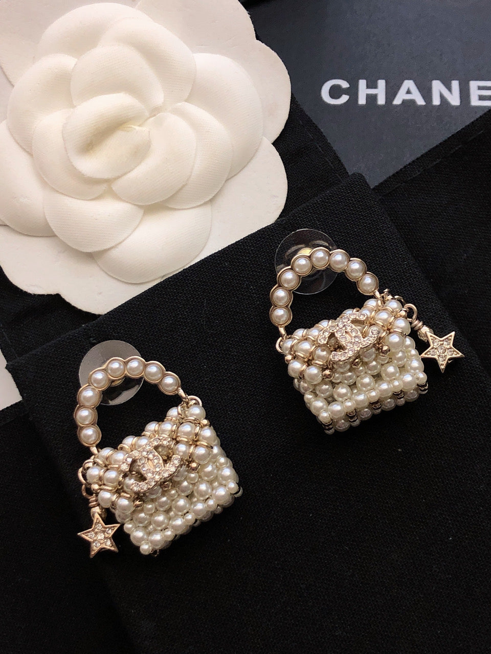 CHANEL P105 Pearl Earrings