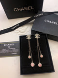 CHANEL P60 Crystal Double-C Tassel Pendant Necklace