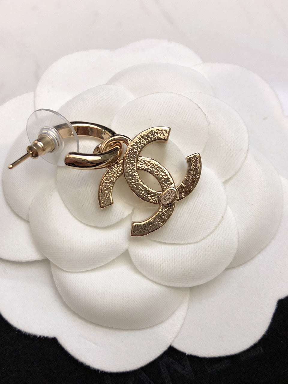 CHANEL Crystal Double-C Earrings